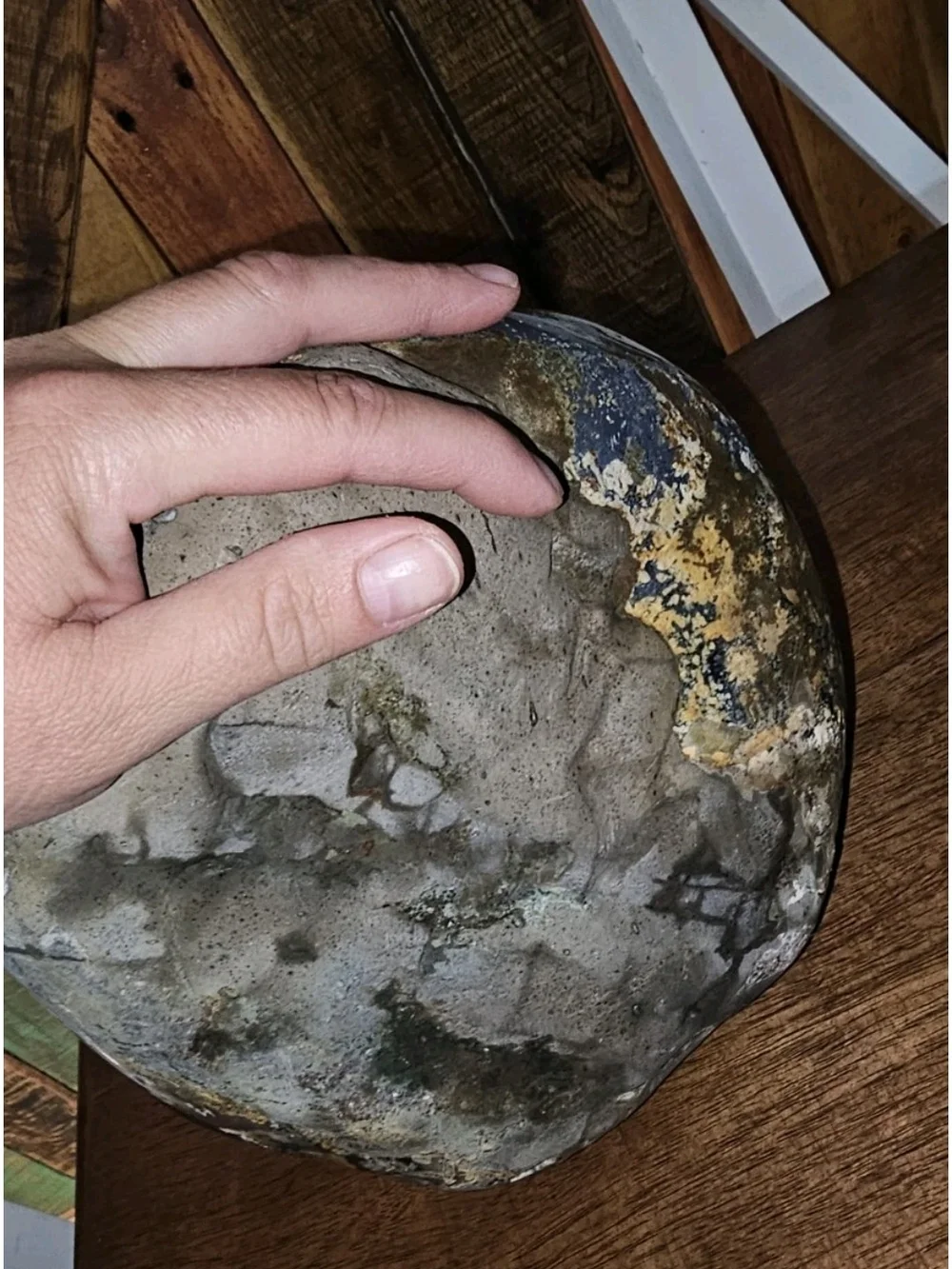 Gray Geode Decorative Bowl for Dining and Display